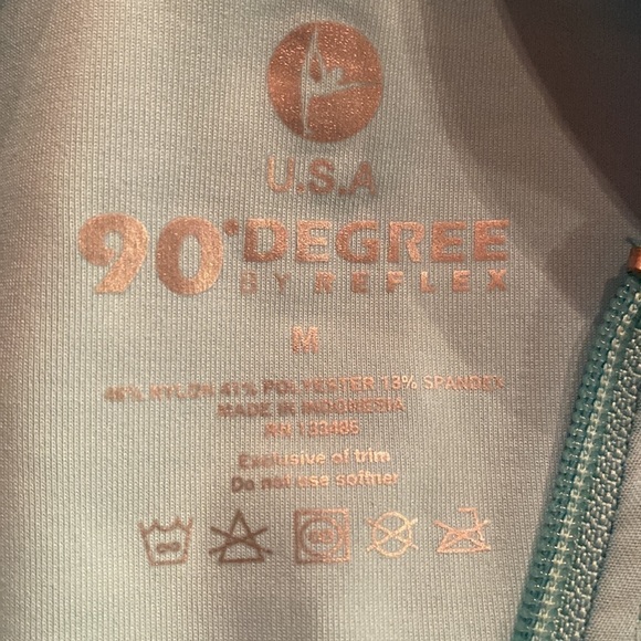 90 Degree By Reflex Ruched Sports Zip Up Jacket - Picture 3 of 3